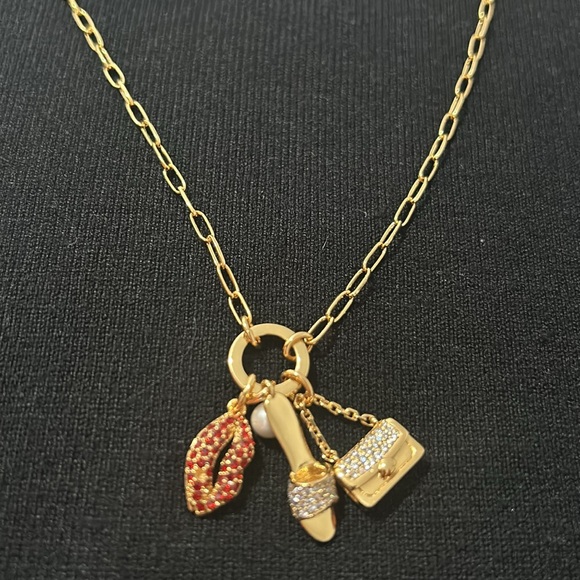 Kate Spade Lipstick, high heels and a bag Pendant Necklace - Picture 4 of 9